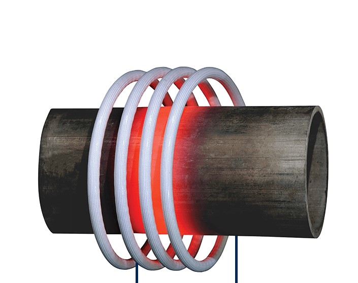 Copper tube for induction heating coils